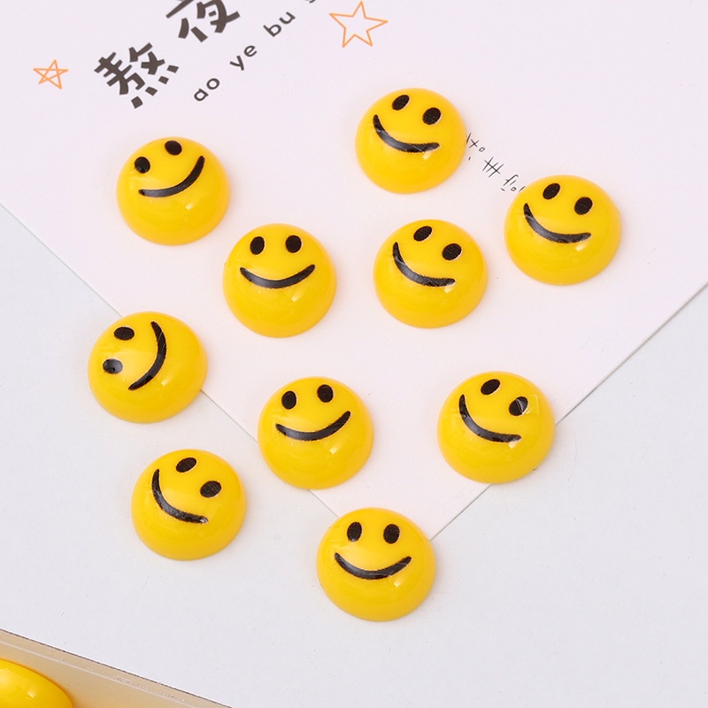 【 Ooyoudo】สติกเกอร์หัวเข็มขัด รูปถั่วยิ้ม สําหรับตกแต่ง croc 4 ชิ้น【แตะผู้หญิง jibitz อุปกรณ์เสริม】