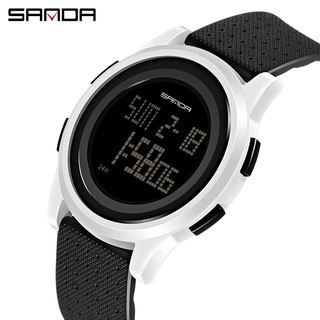 SANDA Fashion Women Sports Watches Waterproof 3ATM Ladies Ultra Thin LED Digital Watch Swimming Diving Hand Clock Montre