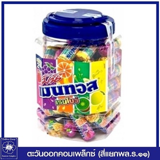 *[ 1 กระปุก ] เมนทอส ลูกอมมินิเรนโบว์ 2 บาท 500 กรัม (กระป๋อง 50 ชิ้น) ขนม 5378