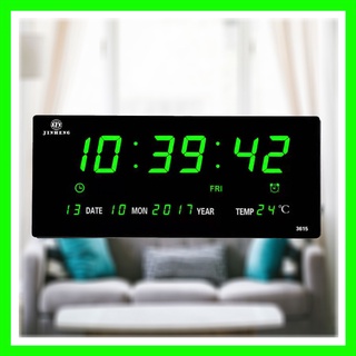 นาฬิกาดิจิตอล LED YX-3615 แขวนติดผนัง Number Clock แขวนผนัง รุ่น NO 3615 LED ขนาด 36x15x3CM