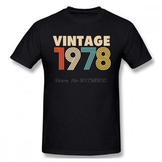 [S-5XL] เสื้อยืดคอกลม แขนสั้น พิมพ์ลาย Basic Vintage 1978 สไตล์ฮาราจูกุ แฟชั่นฤดูร้อน สําหรับผู้ชาย 983582