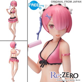 Model งานแท้ Original ฟิกเกอร์ โมเดล FREEing Re ZERO Starting Life In Another World รีเซทชีวิต ฝ่าวิกฤตต่างโลก Ram แรม