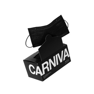 (พร้อมส่ง แบ่งขาย) Carnival disposable mask Black หน้ากากอนามัยสีดำ