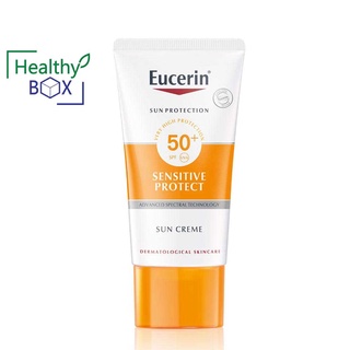 EUCERIN Sun Cream SPF50 50ml. ปกป้องทุกรังสีทั้ง UVA/B สูง ลดฝ้าแดด จุดด่างดำฝังลึก (V)