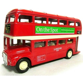 โมเดลรถ WELLY  NO.39670  London Bus รถเมล์สีแดง จำลองเหมือนจริง ผลิตจากโลหะผสม Diecast Model