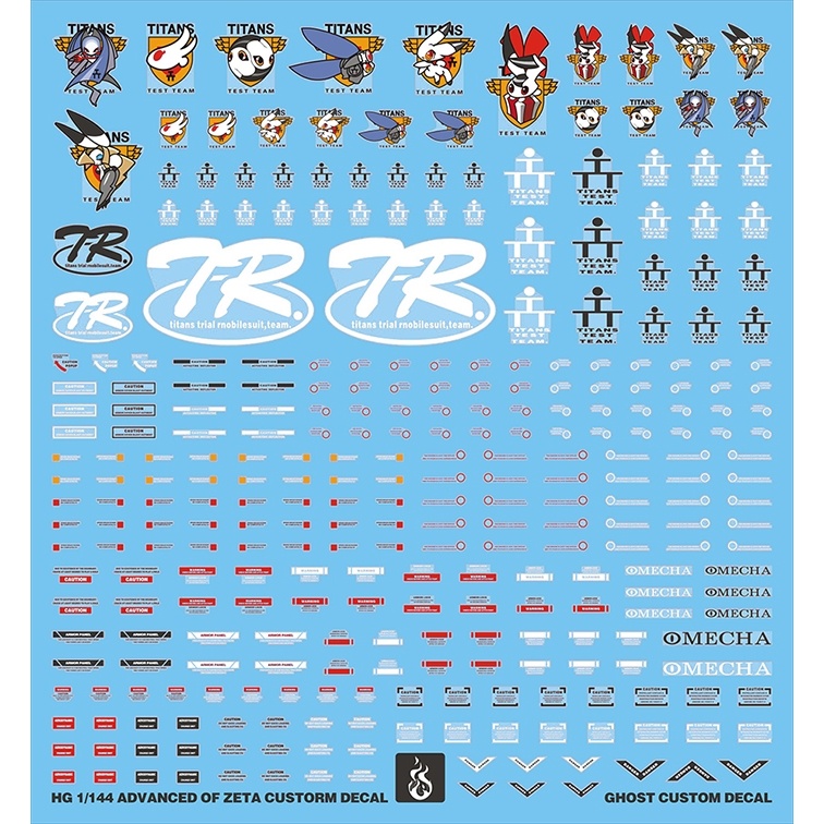 YAN รูปลอกสไลด์น้ําสําหรับ HG GHOST TR1 TR6 Hazer Custom