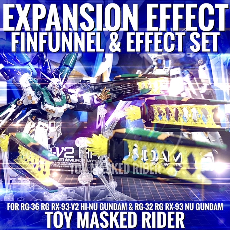 ชุดแต่งกันดั้ม FIN FUNNEL & EFFECT  SET FOR RG RX-93-V2 HI-NU GUNDAM