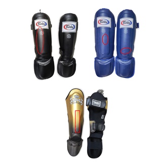 สินค้าลดราคาพิเศษ ล้างสต็อก มีตำหนิ อุปกรณ์ต่อยมวย สนับแข้ง shin guard แบรนด์ Topking , Fairtex  ท็อปคิง แฟรแทค)