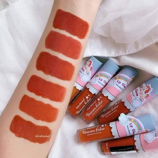 ลิปจุ่มเนื้อแมท กันน้ำ Kiss beauty Unicorn longlasting matte lipgloss ได้ทั้งเซต 6แท่ง