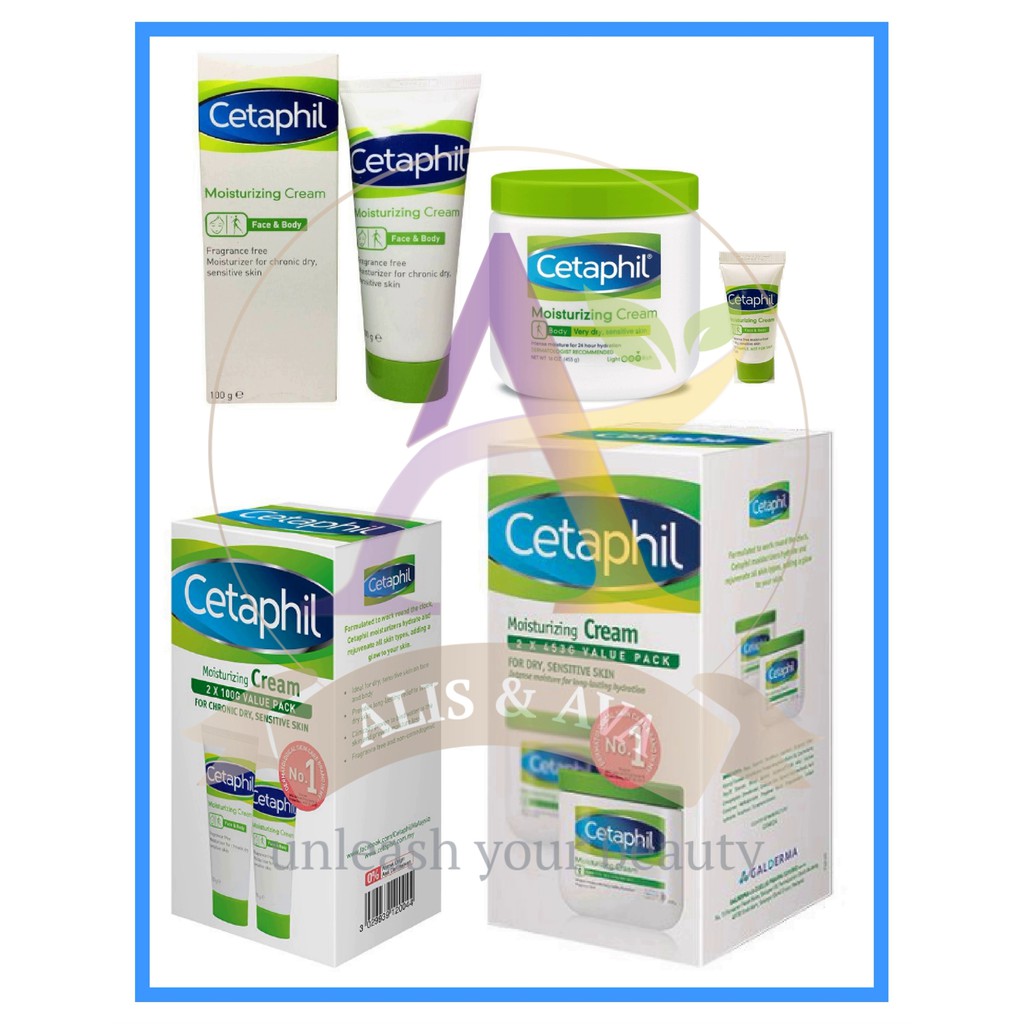 Cetaphil MOISTURIZING CREAM FOR FACE & BODY 15g/50g/100g/435g