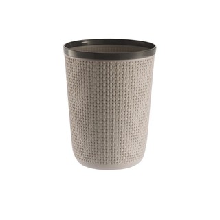 ถังขยะกลม 9 ลิตรDKWHH-205/6เทาทึบ 9 liter round trash can DKWHH-205/6 solid gray