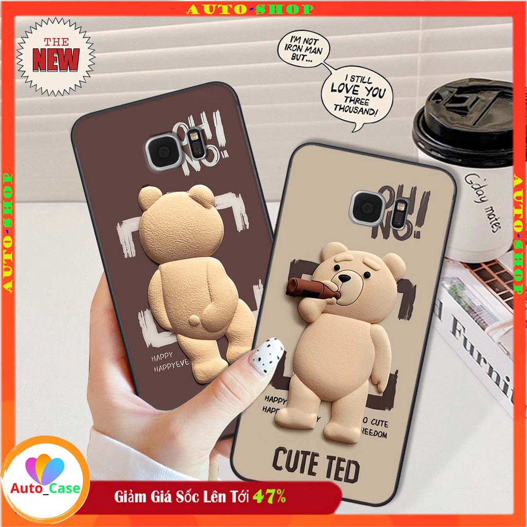 เคส Samsung S6 / S6 EDGE / S7 / S7 EDGE พิมพ์ลายหมีน่ารัก สวยสุดๆ ไม่ซ้ําใคร