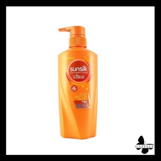 Sunsilk co-creation restore shampoo ซันซิล แชมพูสีส้ม สูตรบำรุงผมเสียในทันที[450 มล.]