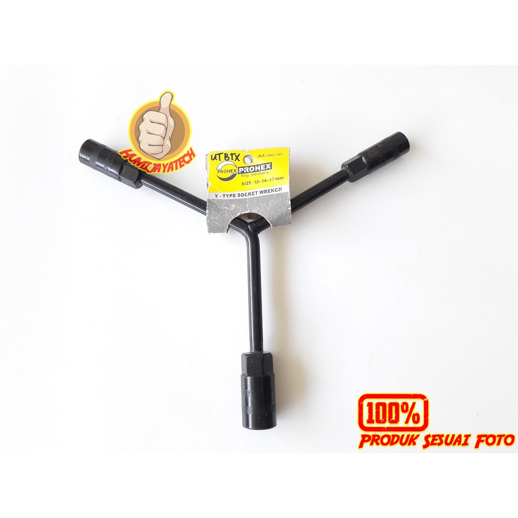 Y-Socket ประแจ 12mm-14mm-17mm Prohex Reg.เยอรมนี / Y-Socket ประแจ 12 14 17