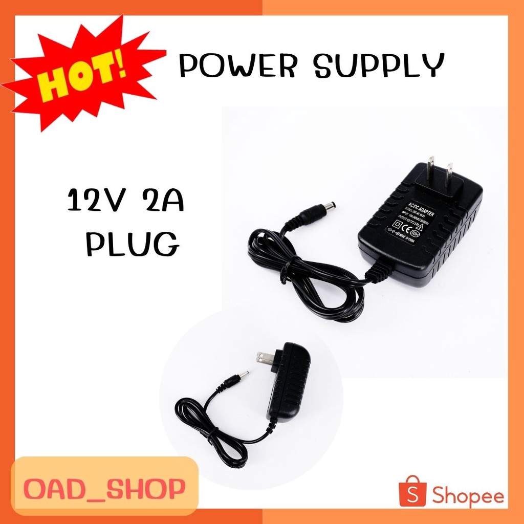 POWER SUPPLY 12V 2A PLUG DC 12V Power Adapter AC100-240V Output DC 12V 2A US Plug //0360//