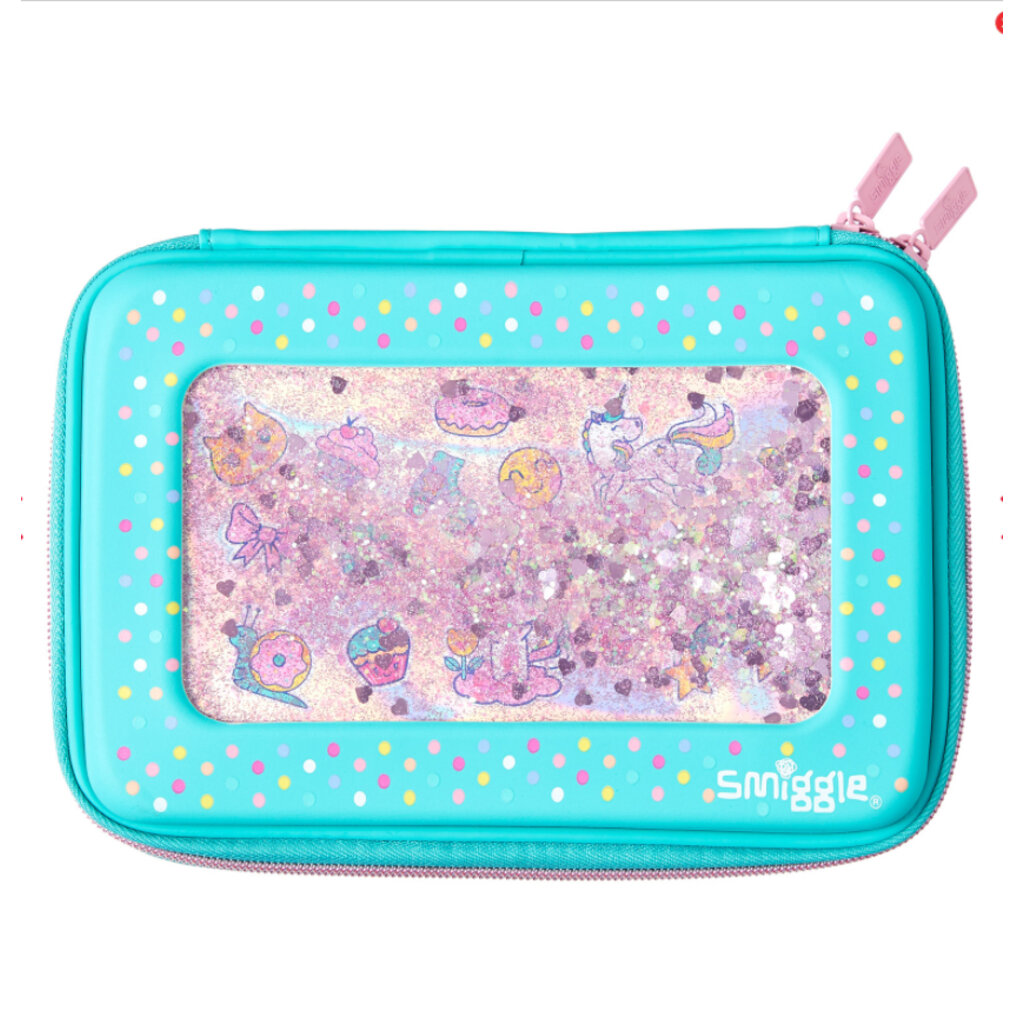 SMP024 กล่องดินสอ 1 ชั้น สมิกเกิ้ล Smiggle Shimmy Shake hardtop pencil case