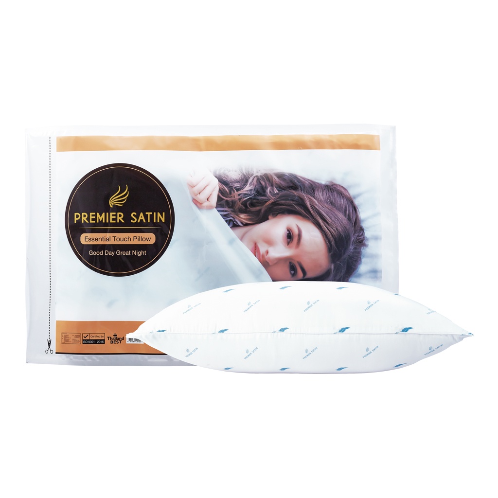 ซื้อ [New] Premier Satin หมอนหนุนสูญญากาศ  Essential Touch Pillow #สีขาว