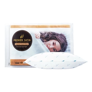 Premier Satin หมอนหนุนสูญญากาศ Essential Touch Pillow #สีขาว