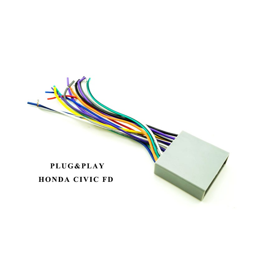 ชุดสายไฟ ปลั๊กหลังวิทยุ สำหรับเปลี่ยนวิทยุเครื่องใหม่ สำหรับรุ่น HONDA CRV (G3)2008-2011,CIVIC(FD)20