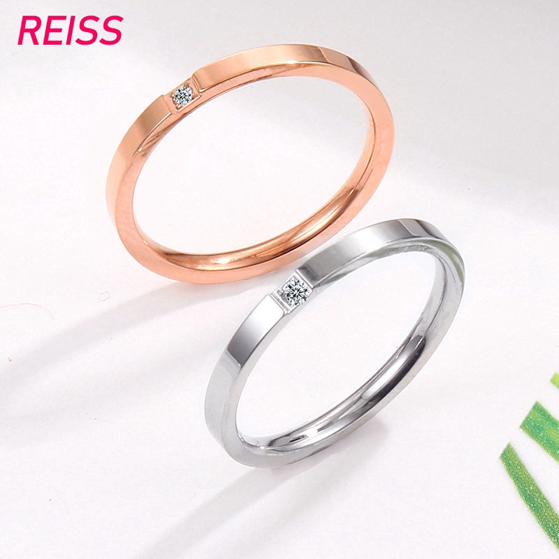 แหวนทองคำประดับเพชรแหวนคู่รักชุบทอง 18K