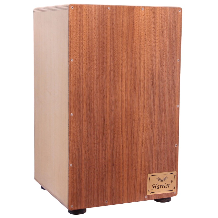 Harrier กลองคาฮอง Cajon Hi Grade maple wood (Brown) ขนาดใหญ่ สินค้าได้มาตรฐาน ขนาด 30x30x50 ซม.นั่งทับได้ หนีบตีได้