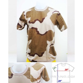 เสื้อยืด เสื้อลายพรางสั้น ลายพรางอิรัก คอกลม (พร้อมส่ง)