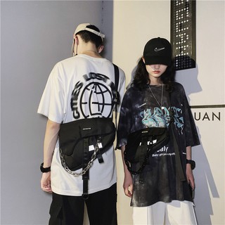 ulzzang saddle bag for men กระเป๋าสะพายข้างผู้ชาย Crossbody Bags กระเป๋าสะพายข้าง กันน้ำ กระเป๋าสะพายข้าง New Fashion messenger bag