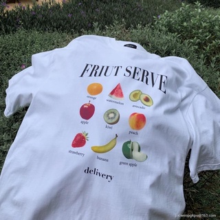 CZH  QCLOTH!! พร้อมส่ง Fruit 🍉 🍌🍊 oversize SML