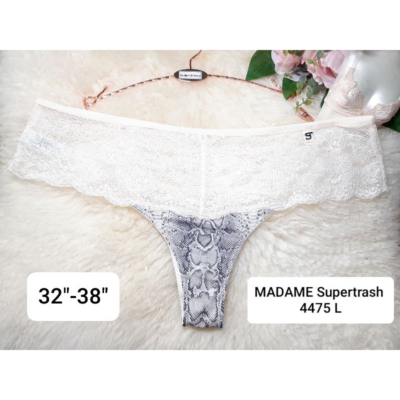 Madame Supertrash ทรงกว้าง/ใหญ่ Size M,L,XL,XXL ชุดชั้นใน/กางเกงชั้นในทรงจีสตริง(G-string) 4475