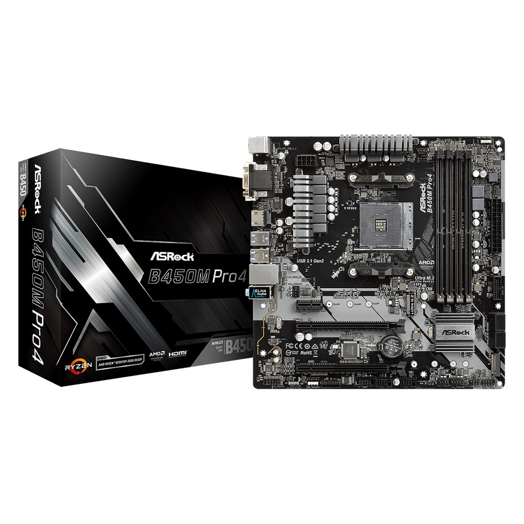 Asrock b450m pro4 f обзор