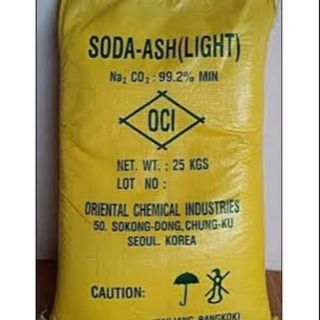 โซดาแอช soda ash light โซดาเอส โซดาs ผงหมักใบกุยช่าย 1 kg