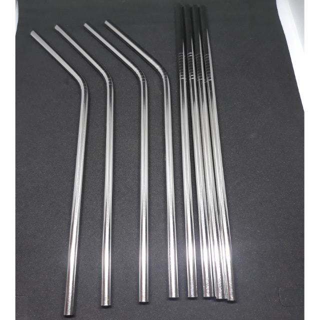 หลอดสเตนเลส แบบงอและตรง สำหรับแก้ว 20/30 oz แบ่งขาย