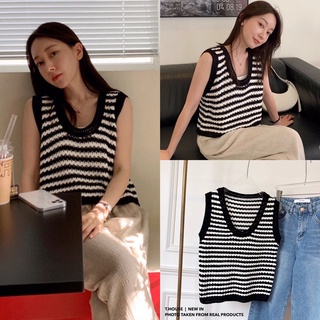พร้อมส่ง09.09.21🥃เสื้อไหมพรม ทอลายริ้ว น่ารักมากก ทรงไม่รัดตัว เกาหลีสุดๆ ผ้าดีไม่บางไม่ย้วย