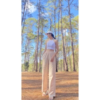 กางเกงผ้าฝ้าย ขายาว🌸เนื้อผ้านุ่ม ใส่สบาย ฟรีไซต์👖