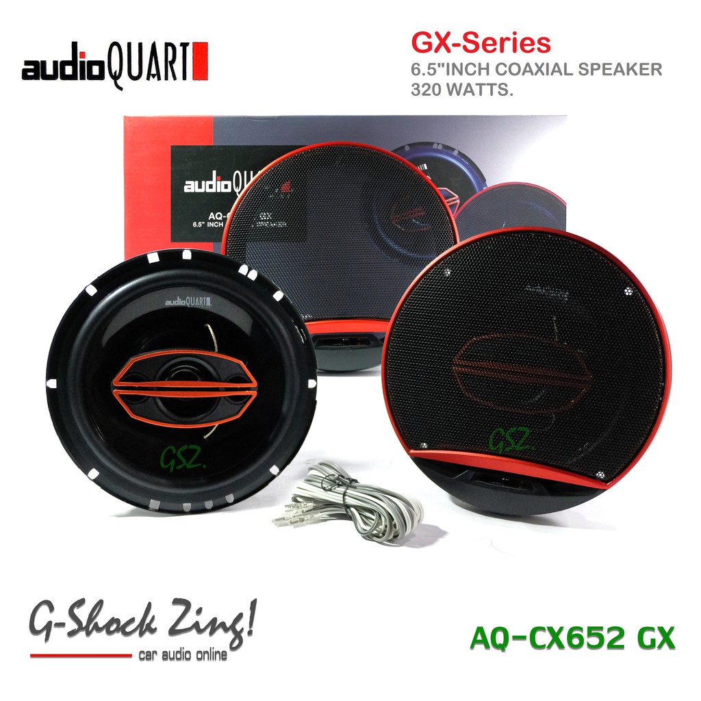 AUDIO QUART ลำโพง6.5นิ้ว แกนร่วม กำลังขับ 320Watts.(125W RMS) AUDIO QUART รุ่น GX Series AQ-CX652 GX NEW!