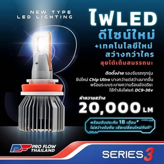 ไฟหน้ารถยนต์ LED Series3​ By Proflow Performance ไฟหน้ารถ LED  Series 3 มีขั้ว H1 ,H3,H4, H7 ,H11 ,HB3,HB4,HIR2