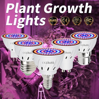 ไฟปลูกต้นไม้ Led E27 Hydroponic Growth Light E14 Grow หลอดไฟ MR16 ไฟปลูกFull Spectrum 220V หลอดไฟยูวีโรงงาน B22ดอกไม้ต้นกล้าGU10