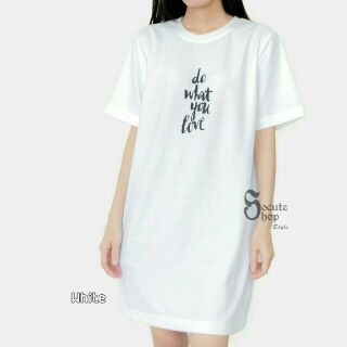 Do what you love POLO Dress (White)