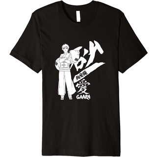 DRG เสื้อยืด พิมพ์ลาย Naruto Shippuden Gaara Standing with Kanji พรีเมี่ยม