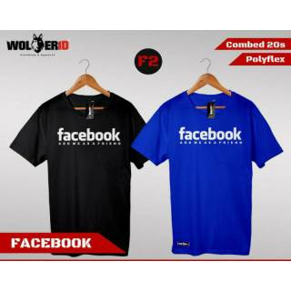 เสื้อยืด พิมพ์ลาย Facebook