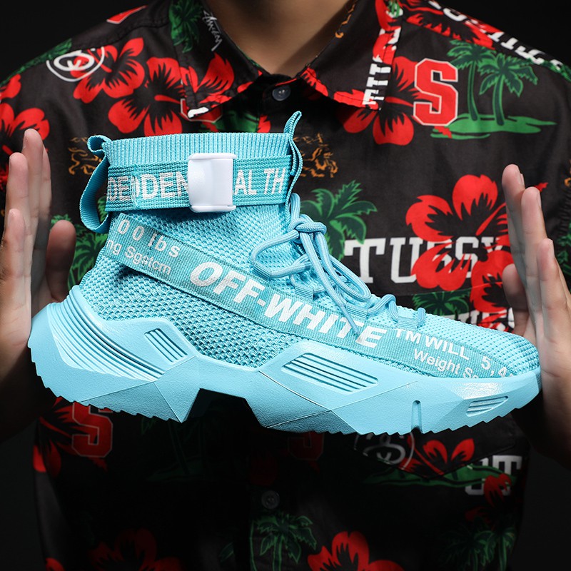 FLY SHOES Mens Sneakers Fltknit Ankle Boots Sport Shoes Breathable