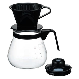 Iwaki K7966C-BK2ชุดกาชงกาแฟHot Dripพร้อม Scale บอกปริมาณขนาด 1000 ml.แบรนด์ญี่ปุ่น แก้วใสมาก เบาและคราบไม่เกาะ มีส่งฟรี