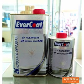 Evercoatแลคเกอร์ เคลียร์ Clear 2:1 ขนาด1ลิตร พร้อม ฮาร์ดเดนเนอร์0.5ลิตร