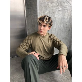 [ลิ้งค์ 3] Earth tone เสื้อแขนยาวคอตต้อน ใส่นุ่ม ไม่ต้องรีด