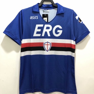 เสื้อกีฬาแขนสั้น ลายทีมชาติฟุตบอล Sampdoria 90 91 คุณภาพสูง AAA