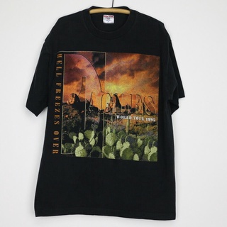 [COD]เสื้อยืดลําลอง แขนสั้น พิมพ์ลาย Eagles Hell Freezes Over Tour 90s 1995 ขนาดใหญ่พิเศษ เข้ากับทุกการแต่งกาย สไตล์วินเ