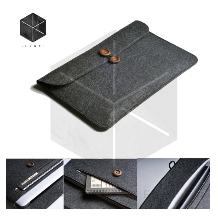 ส่ง แพ็คคู่ถูกที่สุด++พร้อมส่ง กระเป๋าใส่โน้ตบุ๊ค, MacBook ขนาด13"รุ่นกระดุมไม้ดู ขนาดก่อนสั่งนะคะ