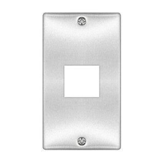 PANASONIC ฝาครอบแผงปลั๊กไฟอะลูมิเนียม 1 ช่อง รุ่น WN7501/M9 สีเงิน