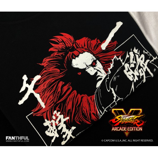 เสื้อยืด Fanthful Street Fighter ลาย Akuma