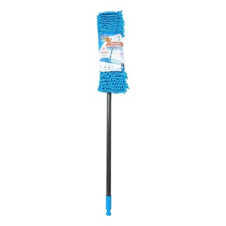 ม็อบดันฝุ่นไมโครไฟเบอร์ รุ่น Double Action (กระต่าย) สีฟ้า ไม้ถูพื้น ไม้รีดน้ำ Microfiber Dust Mop Double Action Model (